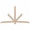 Ekena Millwork Alberta Smooth Timber Gable Bracket, Douglas Fir, 108"W x 63"H x 1 1/2"D x 5 1/2"F, 14/12 Pitch GBW108X63X0206ALB00SDF - alternate 1